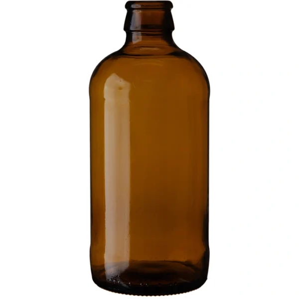 Amber Glass Stubby Beer Bottle - 12 oz. (355 ml)