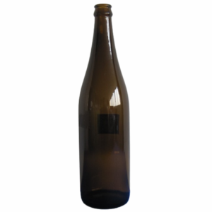 Sparkling Amber Glass Beer Bottle - 750ml Size