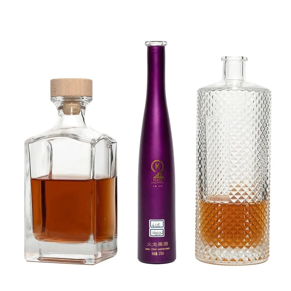 whisky rum brandy glass bottles