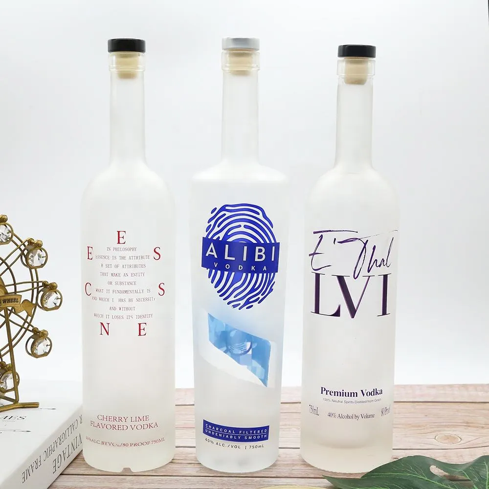 Frosted Glass Bottles
