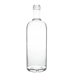 1L High Flint Glass Vodka Bottle with Twist Top Closure