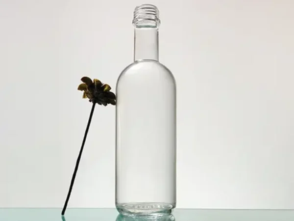250ml Round Superior Flint Glass Gin Bottle