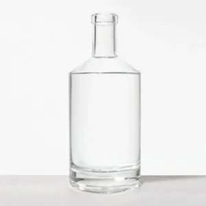 750ml Elegant Round Shape Spirits Glass Bottles