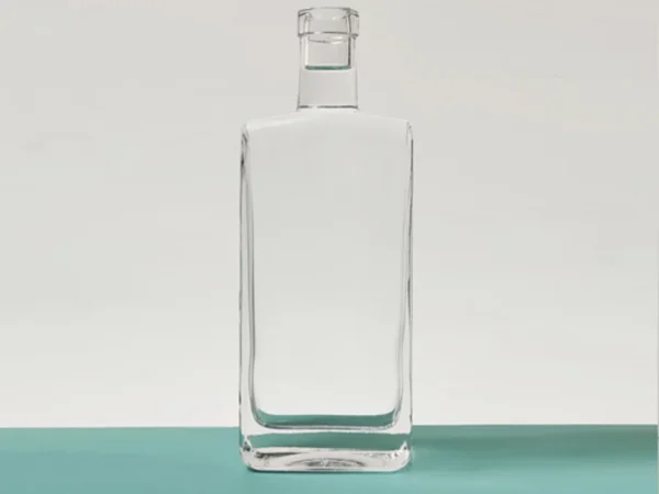Distinctive Rectangular 350ml Vodka Gin Bottle Crafted from High Flint Glass