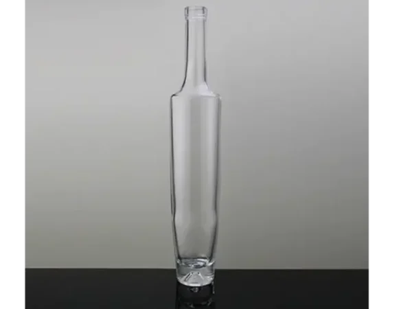 Eco-Friendly 375ml White Flint Oval Rum Bottle