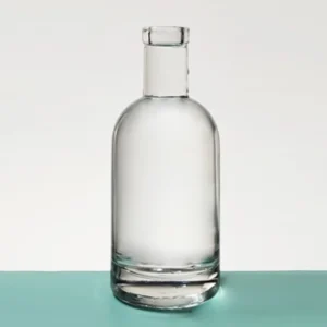 Elegant 200ml Round Gin Bottle with Cork Closure