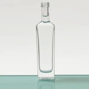 Pocket-Sized 50ml Square Super Flint Glass Whiskey Bottle