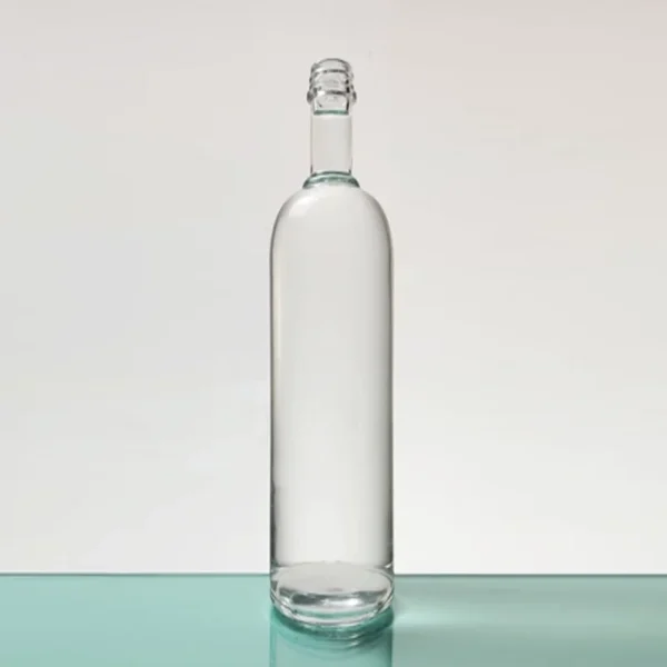 Premium 500ml Elliptical Shape super Flint Glass Vodka Bottle