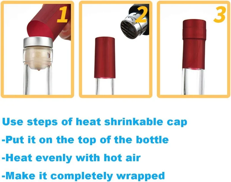 use steps of heat shrink capsule